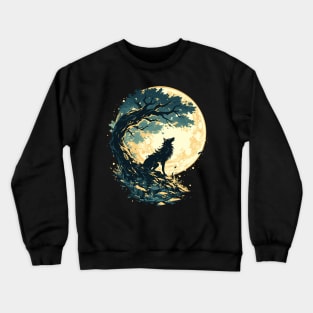 howling wolf Crewneck Sweatshirt